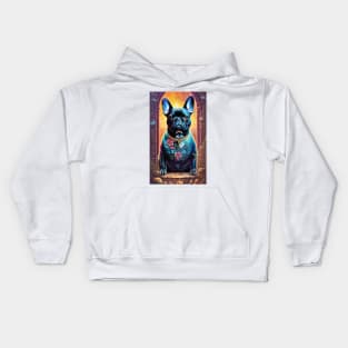 French Bulldog in Ruined Castle Kids Hoodie